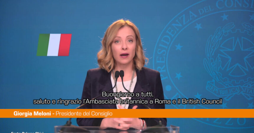 Meloni “Italia e Gran Bretagna pilastri della comunità transatlantica”