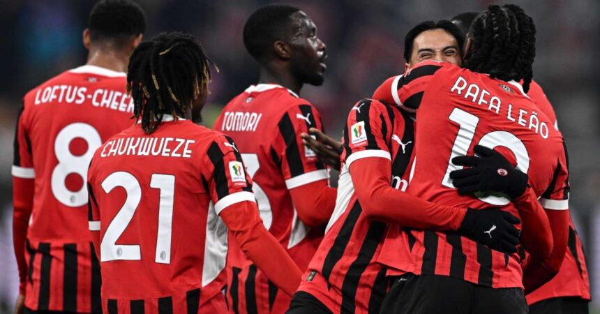 Milan passeggia col Sassuolo, 6-1 e quarti di Coppa Italia