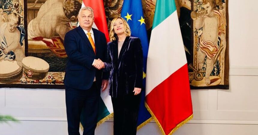 Meloni si congratula con Orban per Presidenza semestre consiglio UE