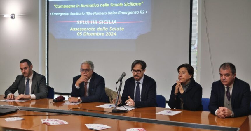 Seus, nuova campagna informativa nelle scuole siciliane su NUE 112 e 118