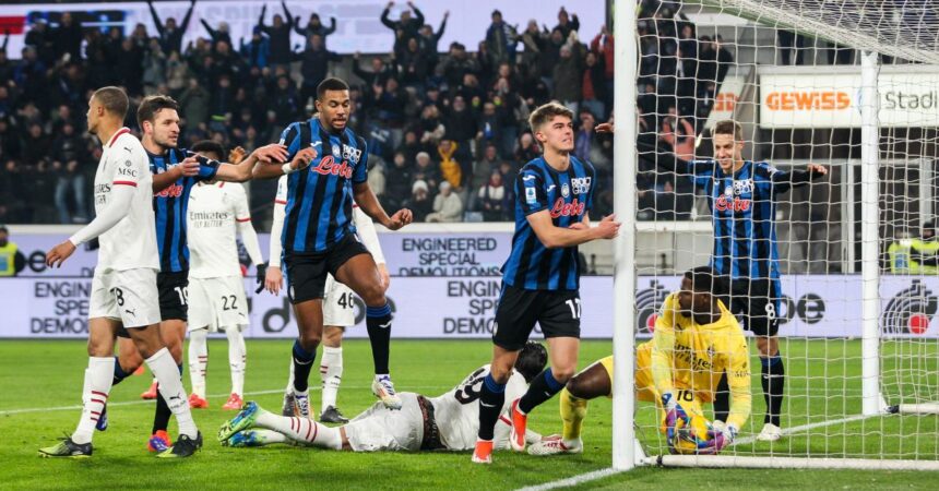 Milan battuto 2-1, l’Atalanta suona la nona e va in testa