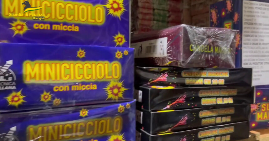 Bologna, sequestrati 100mila fuochi d’artificio illegali