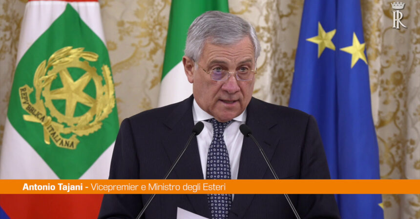 Tajani “Diplomazia italiana impegnata a costruire ponti”